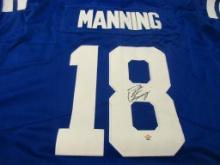 Peyton Manning of the Indianapolis Colts signed autographed football jersey PAAS COA 967