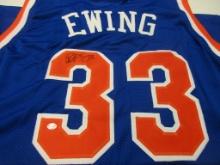 Patrick Ewing of the New York Knicks signed autographed basketball jersey PAAS COA 110