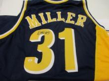Reggie Miller of the Indiana Pacers signed autographed basketball jersey PAAS COA 068