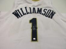 Zion Williamson of the New Orleans Pelicans signed autographed basketball jersey PAAS COA 157