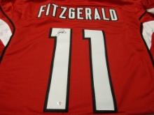 Larry Fitzgerald of the Arizona Cardinals signed autographed football jersey PAAS COA 806