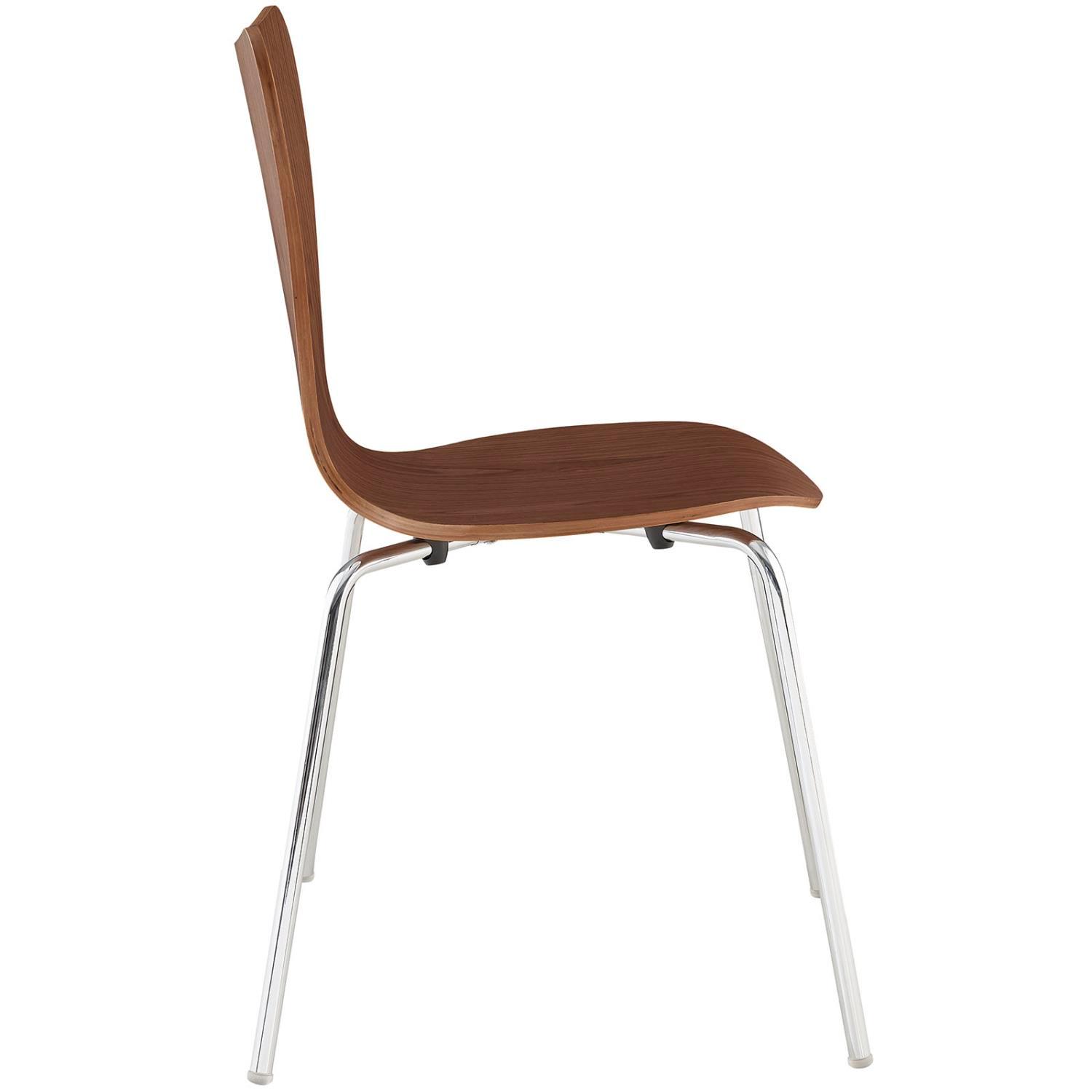 Modway Ernie Dining Side Chair With Walnut Finish EEI-537-WAL