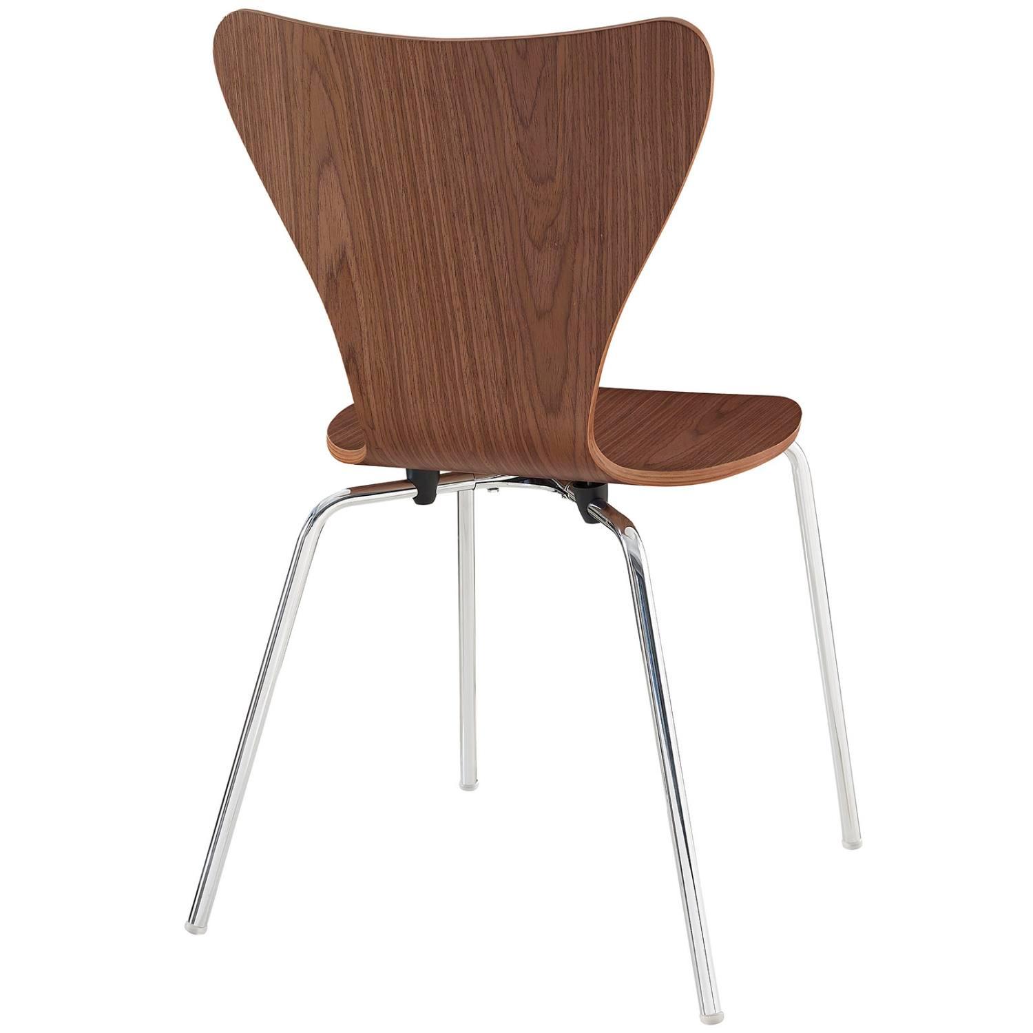 Modway Ernie Dining Side Chair With Walnut Finish EEI-537-WAL