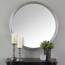 Stratton Home Glam Metal And Glass Mirror With Silver Finish S09557