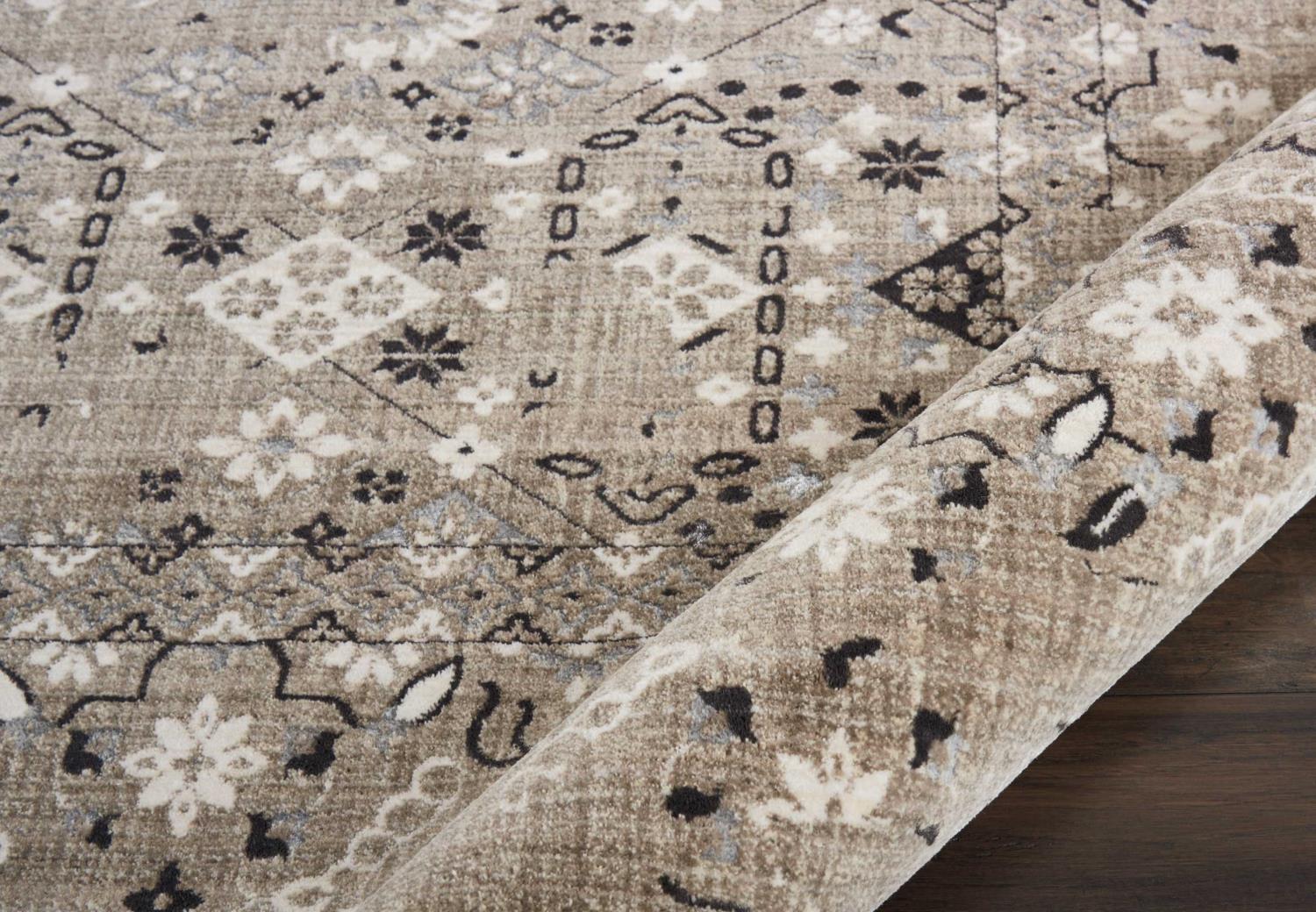 Nourison Polyester 9'10" X 13'2" Rectangle Area Rugs In Latte 099446065667
