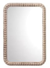Jamie Young Rectangle Audrey Mirror In White Washed Wood 6AUDR-RECTWH