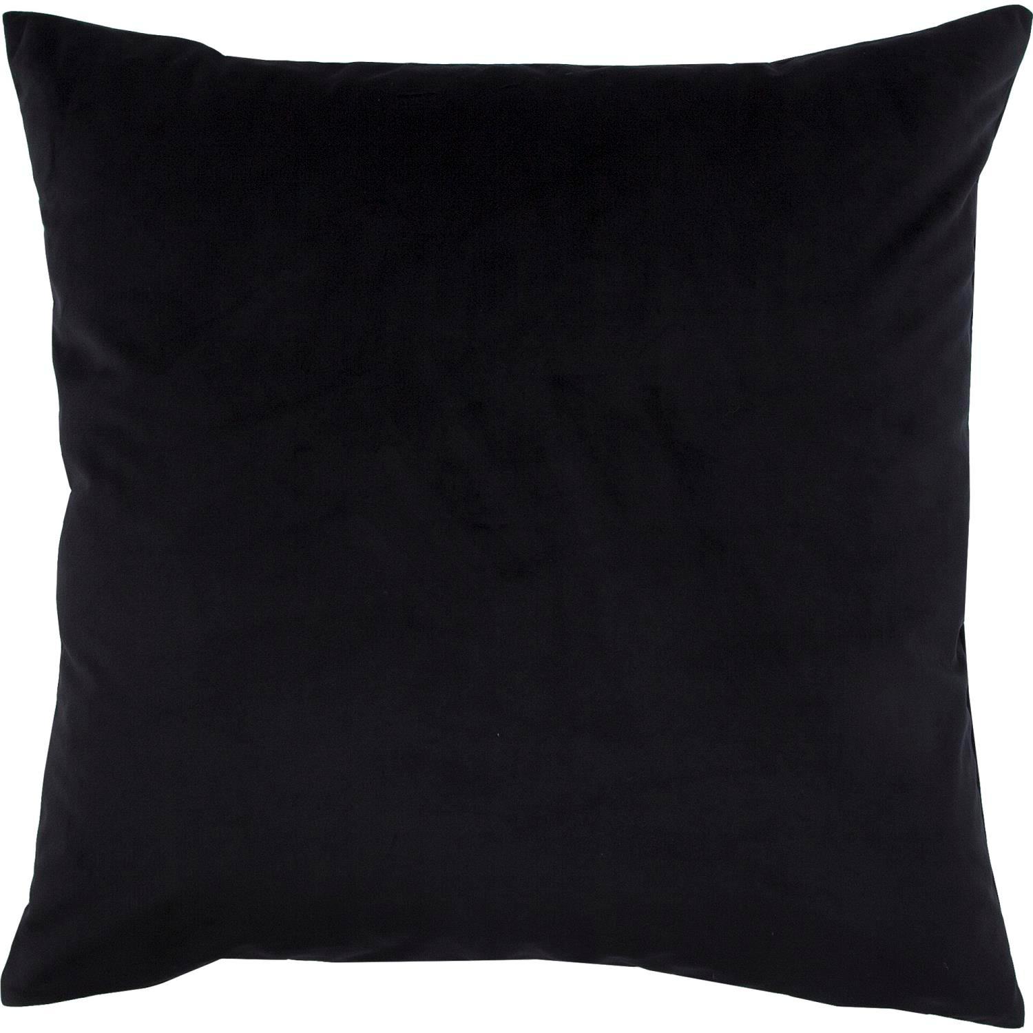 Renwil Velvet And Linen Midnight Accent Pillow With Black Finish PWFL1093