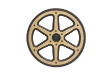 Stylish And Classic Inspired Toscana Wood Movie Reel A Wall Home Accent Decor