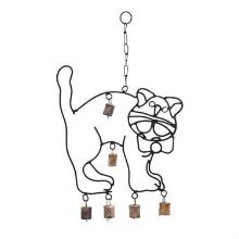 Cute Cat Kitten Design Wind Chimes with Metal Bells Patio  Home Decor 26746