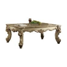 Acme Coffee Table in Gold Patina and Bone Finish 83120
