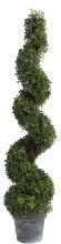 A & B Home 48" Spiral Boxwood Topiary in Green Finish 29287