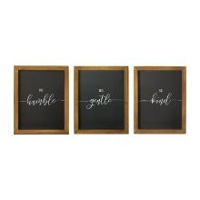 Stratton Home Decor Set Of 3 Be Wall Art S21735
