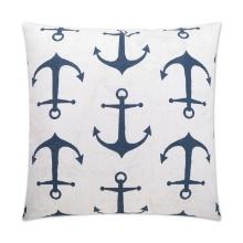 Canaan Company Anchors Navy Accent Pillow 2346-N