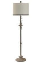 GwG Outlet Washed Gray Traditional Floor Lamp in Grayson Finish