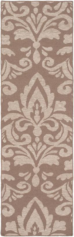 Surya Modern Stallman Wool 4' x 6' Area Rugs With Taupe And Light Gray Finish