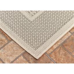 Liora Manne Plymouth Border 7'10" x 9'10" Silver Area Rugs PYM80600938