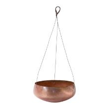 Melrose Metal Hanging Planter With Copper Crackle Finish 85208DS