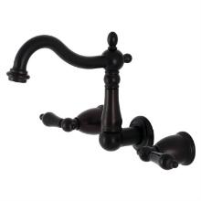 Kingston Brass Wall-Mount Bathroom Faucets With Oil Rubbed Bronze KS1255PKL