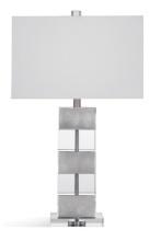 Bassett Mirror Elara Metal And Crystal Table Lamp With Silver Finish L3328TEC