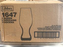 (5) Cases of Libbey 16 oz Craft Beer Glass - 12 Glasses per Case