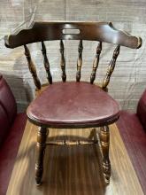 (24) Barrel Style Wooden Chair / Restaurant Seating