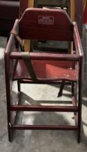 (6) Baby High Chairs Wooden Various Colors