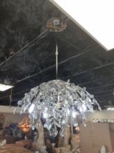 Modern Crystal and Chrome Chandelier - 26 in Diameter