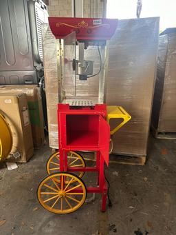 Old Fashion Movie Time Popcorn Machine (tested, functional)