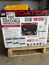 Predator 4375 Watt Portable Generator Max (tested, functional)