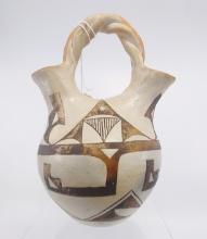 Acoma Pottery Wedding Vase, Terry Schultz Collection