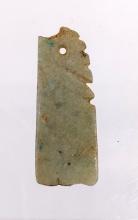 Pre-Columbian Small Jade Avian Pendant