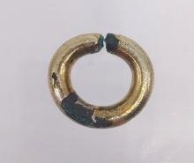 Pre-Columbian Tairona Nose Ring with Gold Overlay
