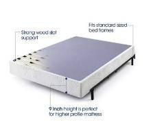 Zinus Night Therapy 9" Wood and Metal Box Spring - Full
