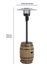 Whiskey Barrel Patio Heater w. Cover