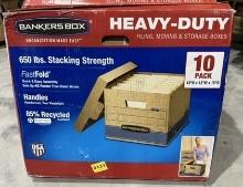 (2) 10 Packs Bankers Boxes Heavy Duty