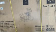 NEW Member's Mark Adirondack Chair - Black