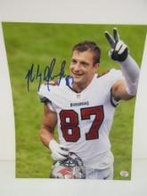 Rob Gronkowski of the Tampa Bay Buccaneers signed autographed 8x10 photo PAAS COA 021
