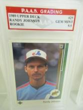 Randy Johnson Expos 1989 Upper Deck ROOKIE #25 graded PAAS Gem Mint 9.5