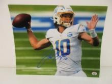 Justin Herbert of the LA Chargers signed autographed 8x10 photo PAAS COA 039