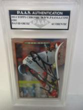 David Ortiz of the Boston Red Sox signed autographed slabbed sportscard PAAS Holo 187