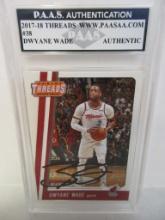 Dwyane Wade of the Miami Heat signed autographed slabbed sportscard PAAS Holo 119