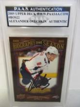 Alexander Ovechkin of the Washington Capitals signed autographed slabbed sportscard PAAS Holo 787