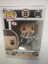 Patrice Bergeron of the Boston Bruins signed autographed Funko Pop Figure PAAS COA 678