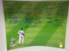 Lee Smith Bobby Shantz Mariano Duncan +more NY Yankees signed 16x20 photo Sig Auctions LOA