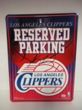 Kawhi Leonard of the LA Clippers signed autographed metal parking sign PAAS COA 453