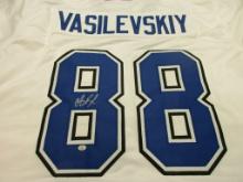 Andrei Vasilevskiy of the Tampa Bay Lightning signed autographed hockey jersey PAAS COA 610