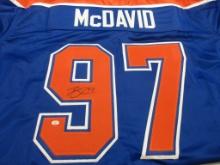 Connor McDavid of the Edmonton Oilers signed autographed hockey jersey PAAS COA 656