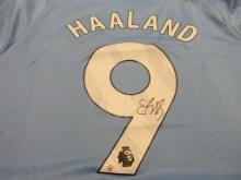 Erling Haaland of the Manchester City signed autographed soccer jersey PAAS COA 928