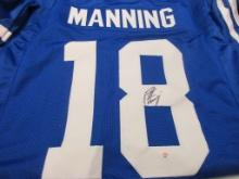 Peyton Manning of the Indianapolis Colts signed autographed football jersey PAAS COA 817