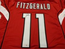Larry Fitzgerald of the Arizona Cardinals signed autographed football jersey PAAS COA 802
